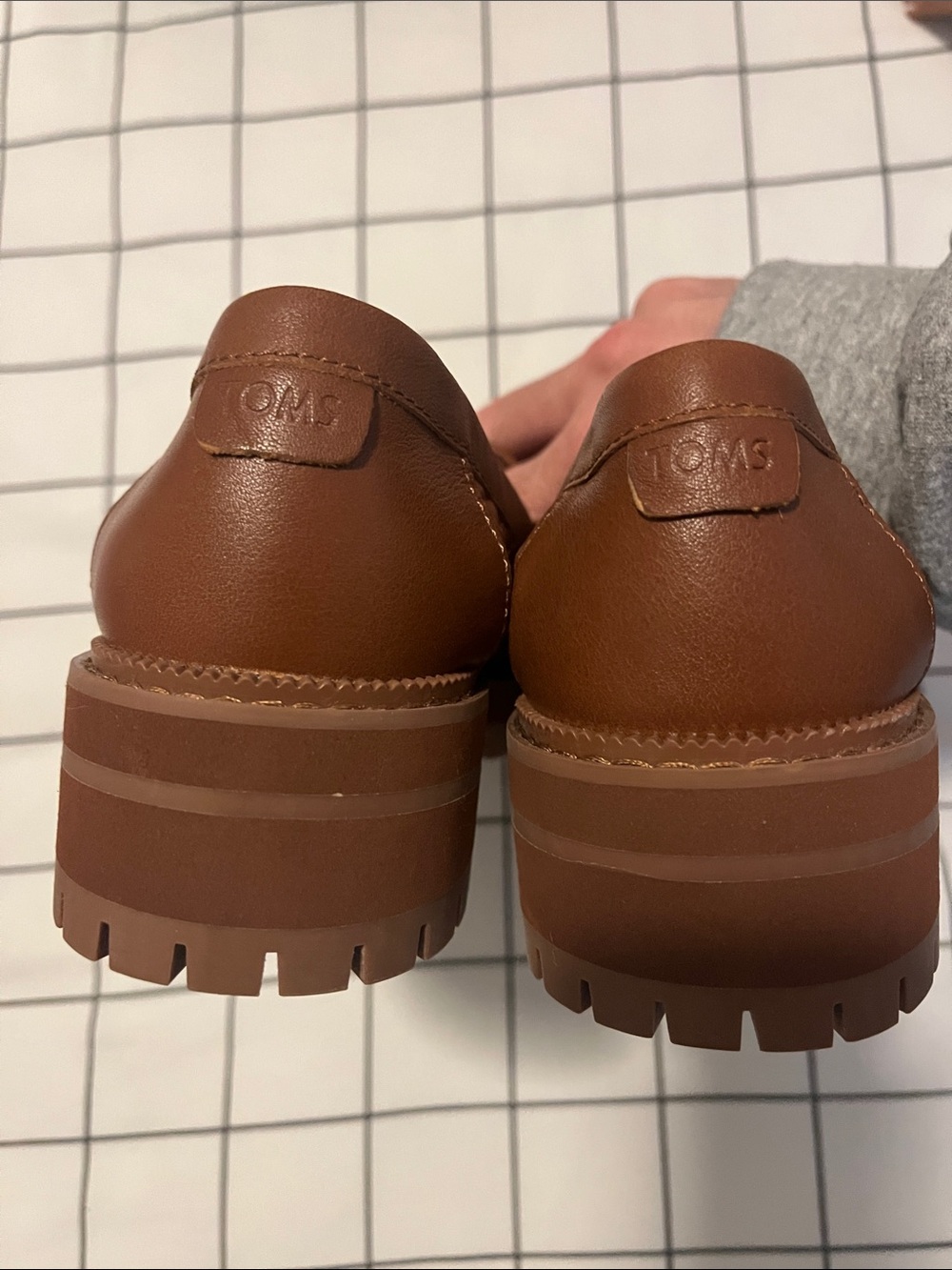 TOMS Cara Amber Brown Woven Tassel Loafers - Picture 6 of 6
